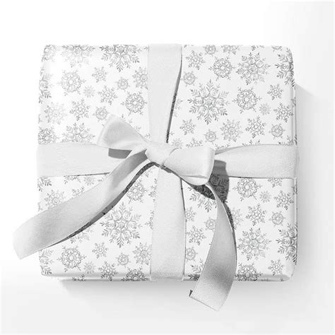 Snowflakes Wrapping Paper Sheets 20x29 Inches — Gourmet Heavy Duty