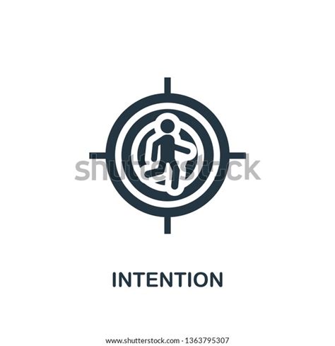 Intention Icon Creative Element Design Productivity Stock Vector