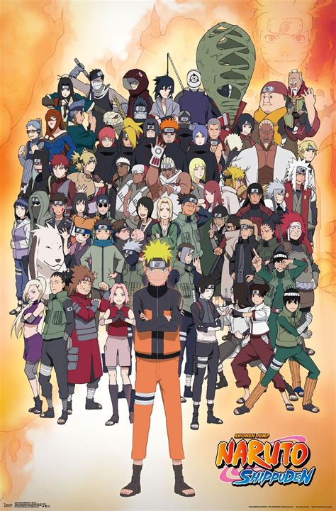 Poster Serie Naruto Elaborado Con Papel Kraft Y Tinta De Alta Calidad