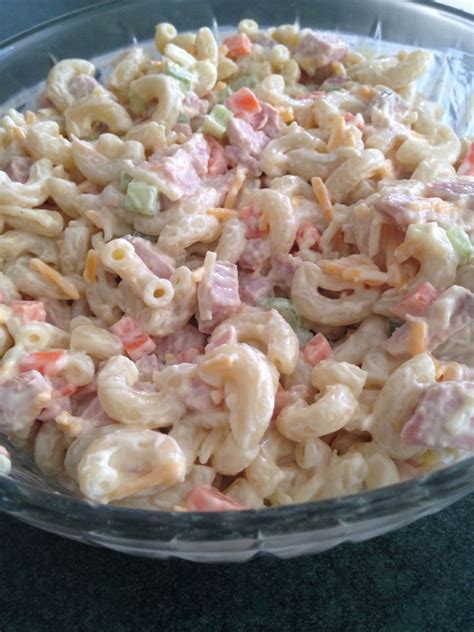 A ham salad spread that is great to use leftover holiday ham up. Ham & Cheese Macaroni Salad***Amounts vary to taste ...