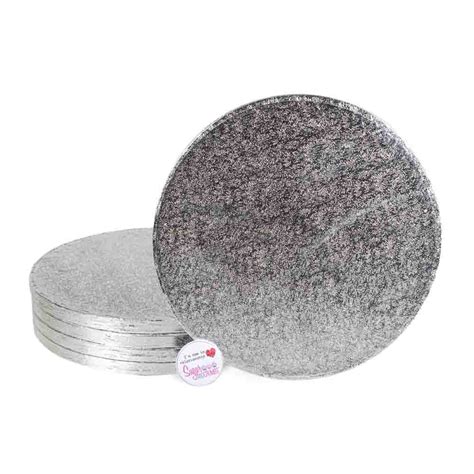 Cake Drum Round Silver 10 Inch Pack Of 5