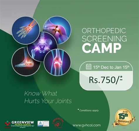We Are Happy To Announce That Greenview Is Conducting Orthopedic