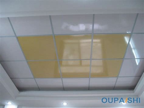 Drop ceiling tiles direct from the manufacturer; 60x60 Easy Cleaning Pvc Drop Ceiling Tiles House Ceiling ...