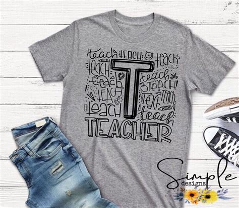Teacher T Shirt To Teach Is To Love Shirt Teacher Shirt Designs Teacher Tshirts School
