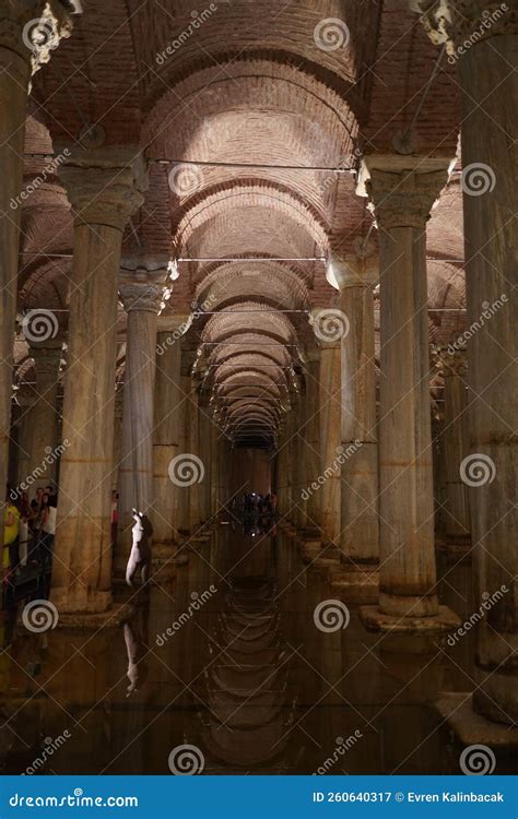 Basilica Cistern In Sultanahmet Istanbul Turkiye Editorial