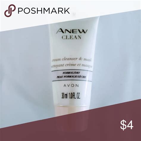 🎄avon Anew Clean Cream Cleanser And Mask Travel Size Rinses Easily