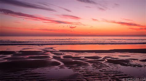 Amazing Colorful Sunset In Lisbon Beach Photography By