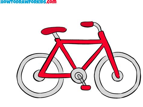How To Draw An Easy Bicycle Easy Drawing Tutorial For Kids