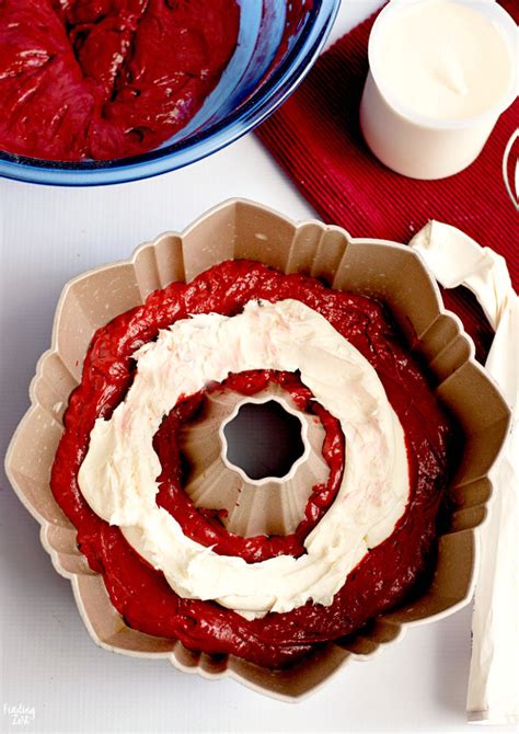 Red Velvet Bundt Cake With Cream Cheese Filling Finding Zest