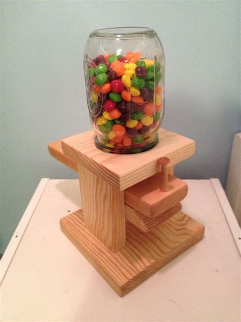 Homemade Gumball Machine That I Used Skittles With Mandms Can Also Work