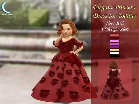 Elegant Princess Dress For Toddler Toddler Princess Dress Sims 4