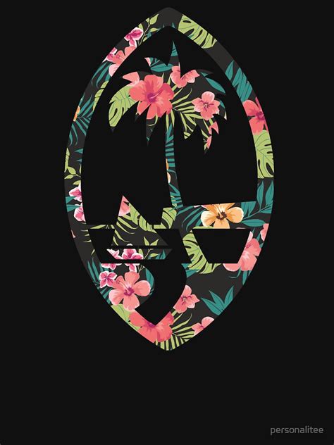 Guam Seal Floral T Shirt By Personalitee Redbubble