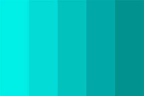 Teal Color Chart With Names