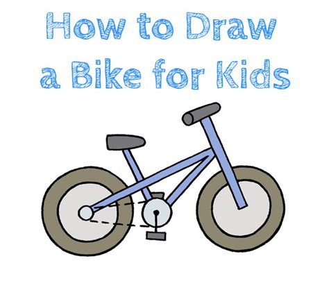 How To Draw A Bike For Kids How To Draw Easy