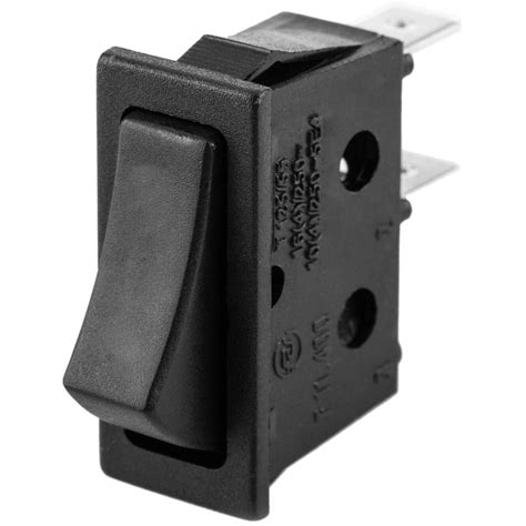 Momentary Rocker Switch Black Spst 2 Pin Cablematic