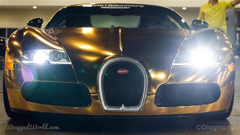 Flo Rida Gold Wrapped Bugatti Veyron Custom Supercar