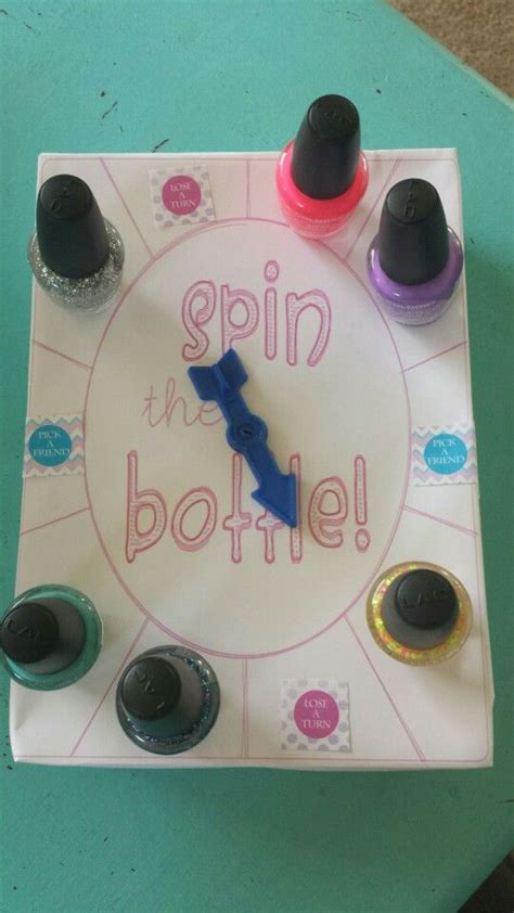 Spin The Nail Polish Bottle Game For Girls Sleepover Party Made Using Template From One