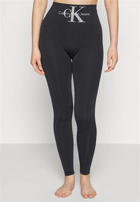 calvin klein underwear women high waist logo leggings ciorapi black negru zalando ro