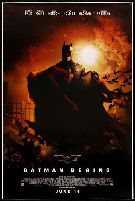 Batman Begins 2005 Original English Bus Stop Movie Poster Original
