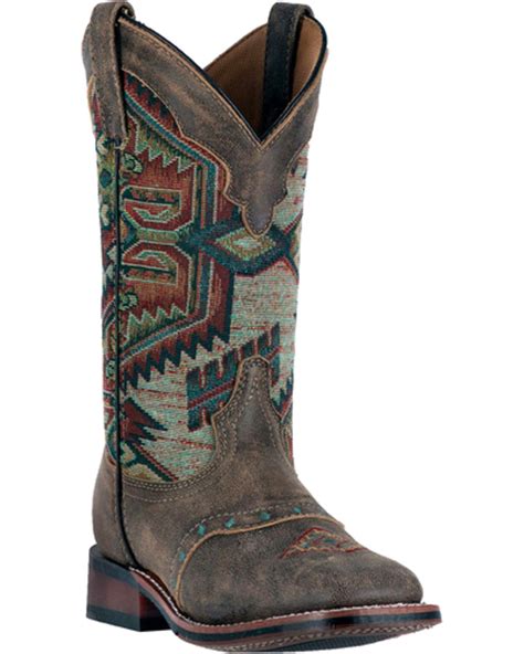 Laredo Womens Scout Aztec Square Toe Boots Boot Barn