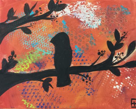 Angela Anderson Art Blog Owl Silhouette Paintings Kids