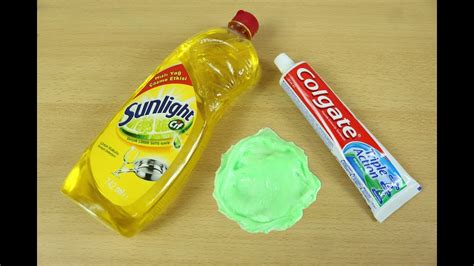Dish Soap And Colgate Toothpaste Slime How To Make Slime Soap Salt