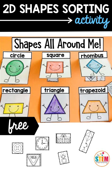 2d And 3d Shape Sort Worksheet Worksheets For Kindergarten