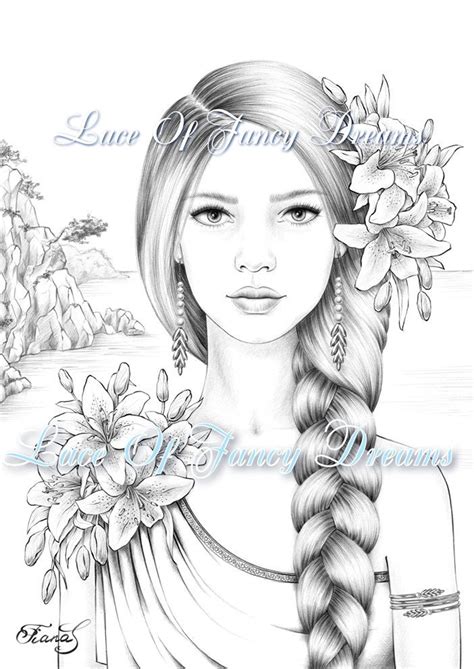 beautiful woman coloring pages realistic coloring pages