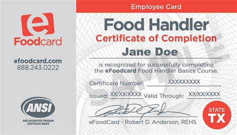Once the course has been completed, you should have a good understanding of what foodborne illness is, how it is caused, and what you can do to help prevent it from occurring. Food Handler's Certification - Texas Cottage Food Law