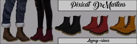 Lumysims Pixicat Drmartens Shoes • Sims 4 Downloads Sims 4 Sims 4