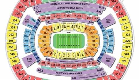 giants stadium seating chart view