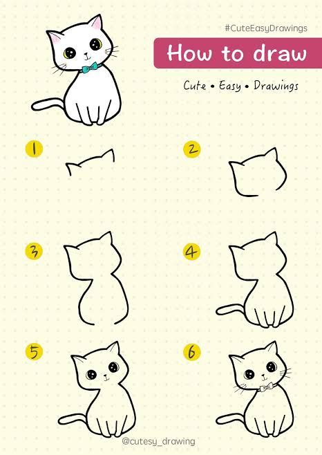 Pelatihan dasar untuk anak kucing bagian 1. 10 Cara Menggambar Anak Kucing, Posenya Lucu-lucu | Dailysia