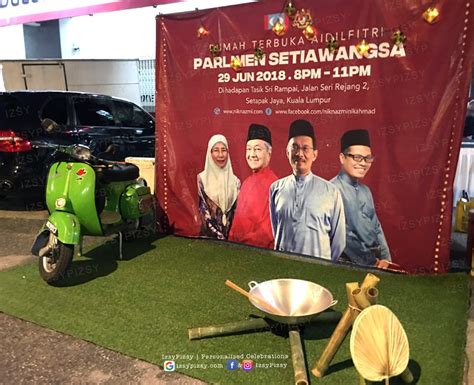 Raya Decoration Ideas Props Supply Photobooth Backdrop Banner Kampung