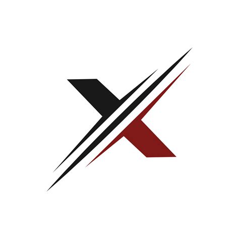 Letter X Logo Slice Logo Design Concept Template 610907 Vector Art At