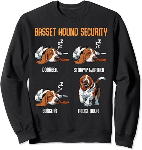 Basset Hound Security Cute Animal Dog Pet Lover Puppy Funny Sweatshirt