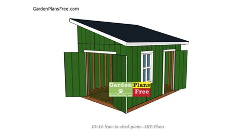 10x14 Lean To Shed Plans Small Garden Shed Plans Pdf Etsy Canada