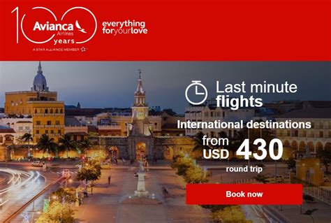 Avianca 100 Years Sale Us To Latin America From 378 Points With A Crew