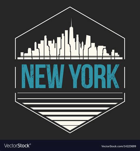 New York City T Shirt Design Royalty Free Vector Image