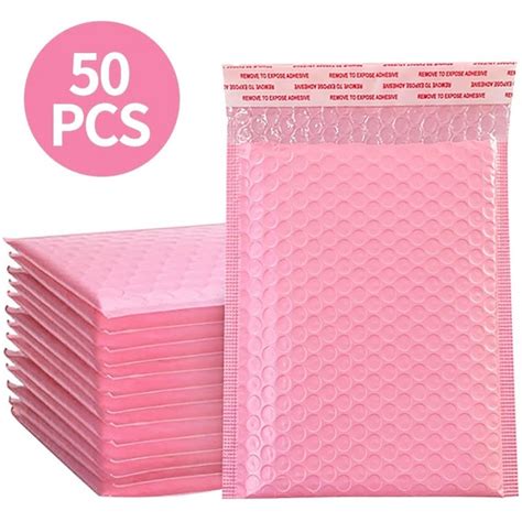 50 25pcs Bubble Mailers Pink Poly Bubble Mailer Self Seal Padded