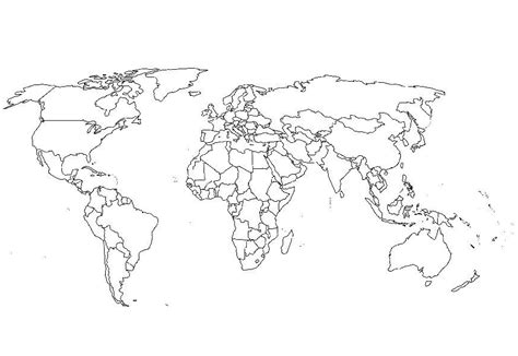 Trim the unprinted margins of the map pages with an exacto knife and. Dltk Coloring Pages World Map - Coloring Home