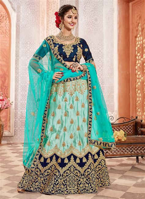 Zari And Embroidery Work New Designer Satin Silk Lehenga Cholis Collection Catalog