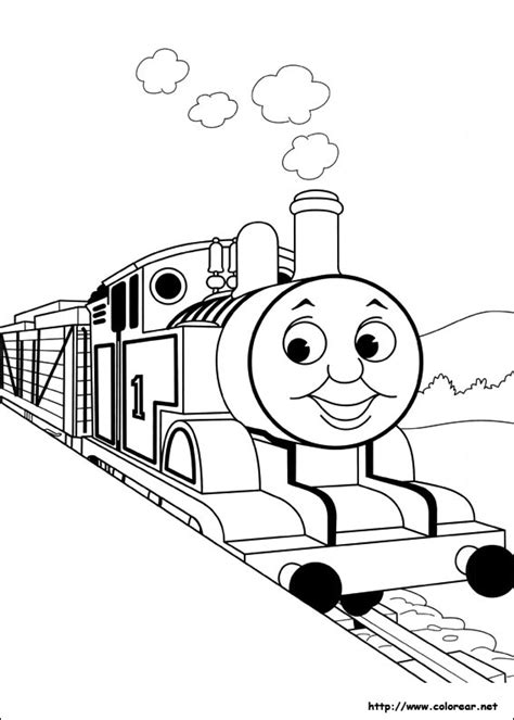 Free Coloring Pages Of Simple Thomas Tank Engine Stop Snoring