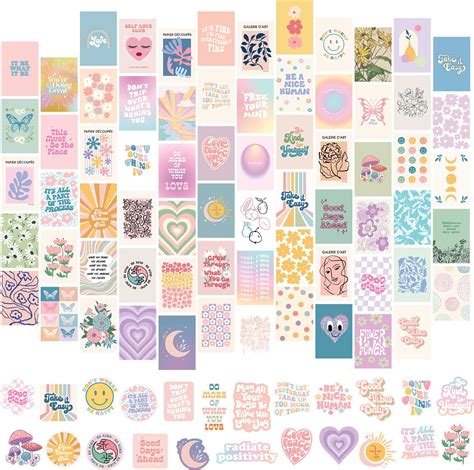 Buy Artivo Danish Pastel Wall Collage Kit For Aesthetic Pictures 70