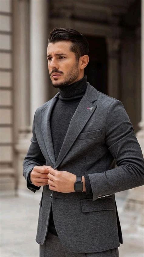 How To Master The Turtleneck With A Suit Look Suits Expert Truongquoctesaigon Edu Vn