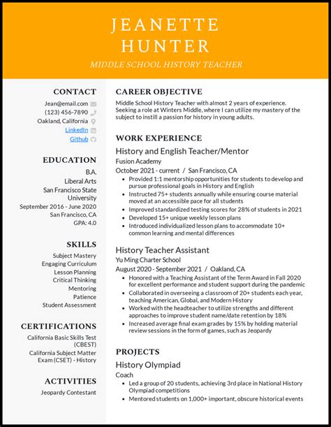 Perfect Resume Objective