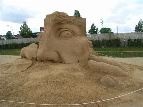 Sand Sculpture Face Free Image Download