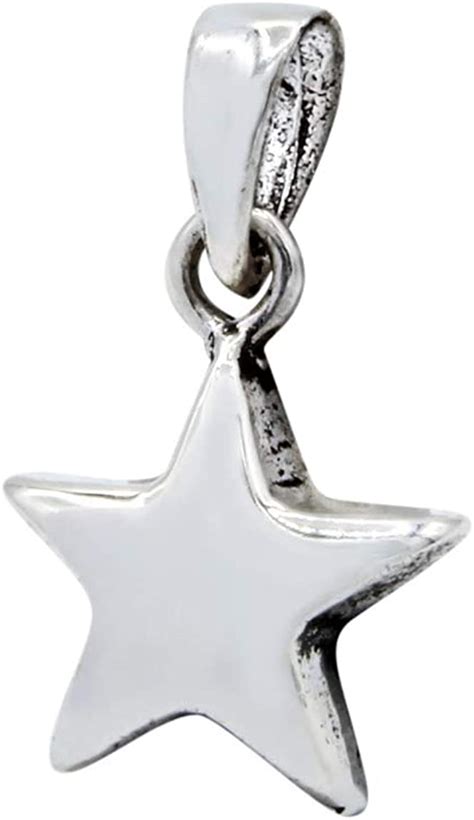 925 Sterling Silver Star Pendant Jewelry