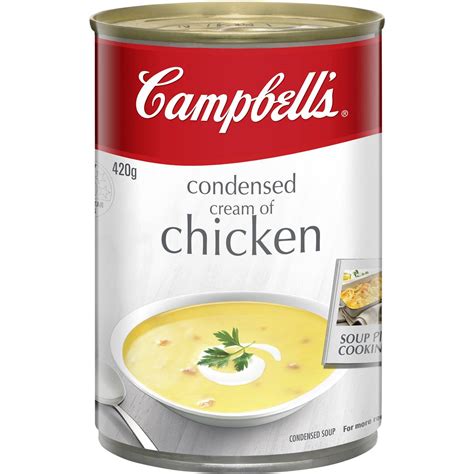Campbells Condensed Soup Cream Of Chicken 420g Woolworths