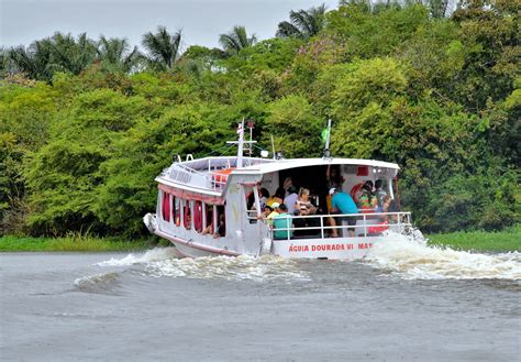 Excursion Boat In Amazon Rainforest Manaus Brazil Encircle Photos