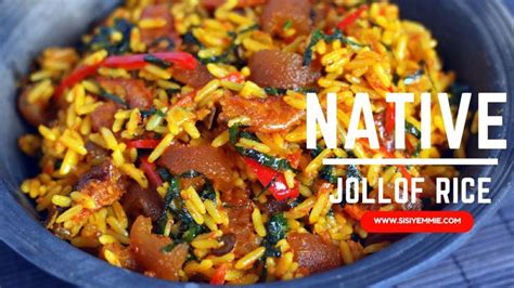 How to cook fried rice with vegetables. NATIVE JOLLOF RICE RECIPE | Jollof rice, African food, Rice recipes